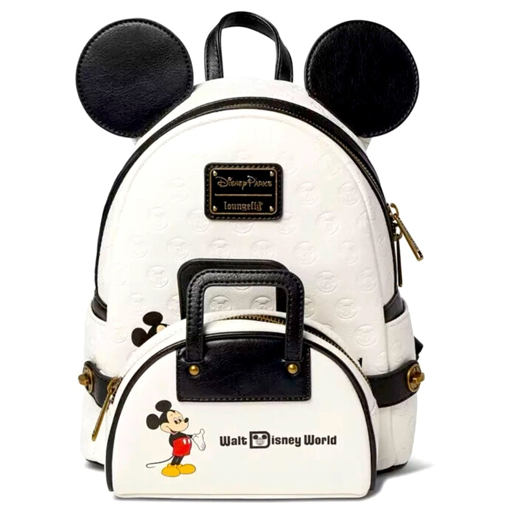 NEW Walt Disney World 50th Anniversary Mickey Mouse Loungefly Backpack Fanny